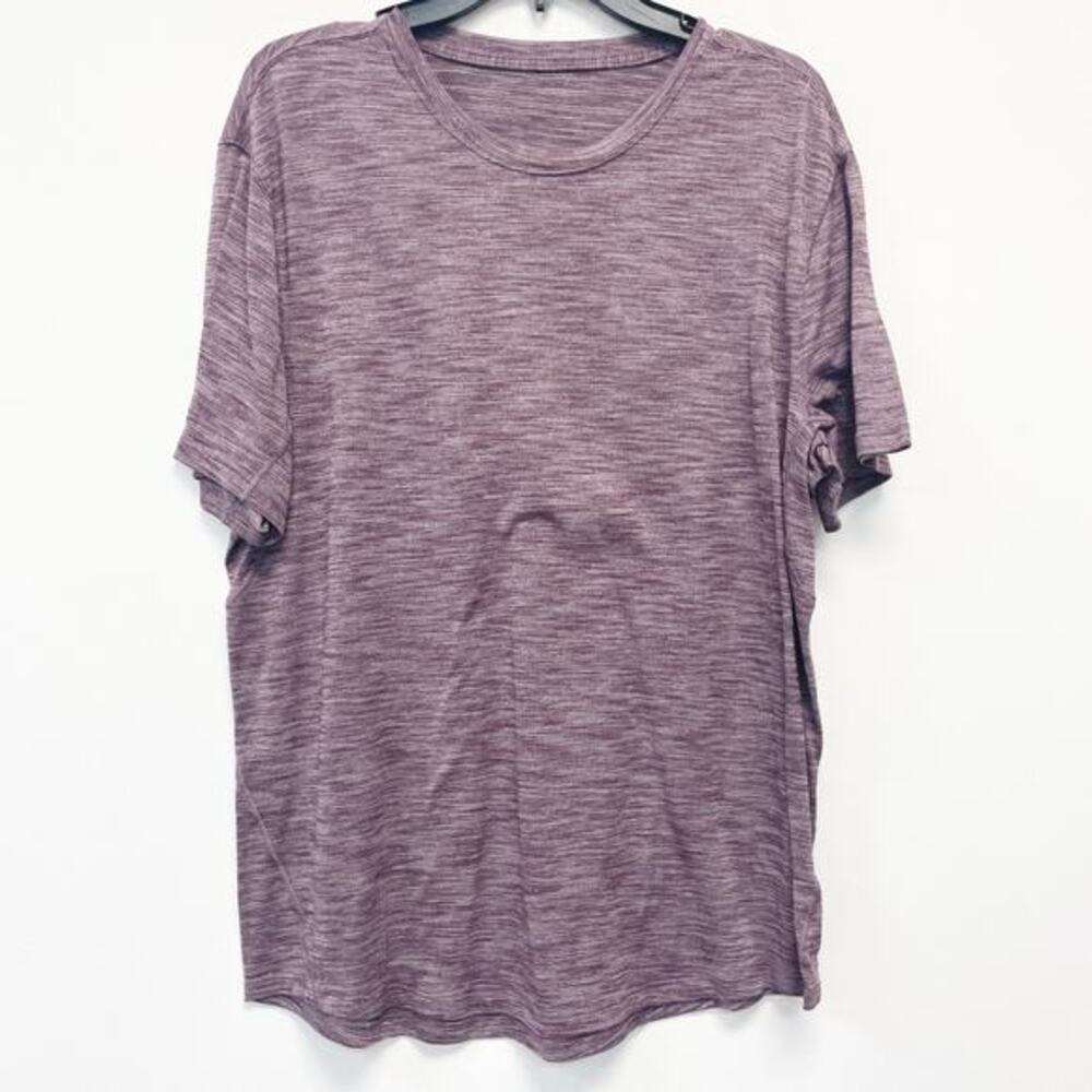 Lululemon‎ Men's Heathered Purple Short Sleeve Crew Neck T-Shirt Size S
